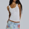 Zadie Airbrush Denim Off-mini-rok