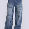 Zae baggy jeans met panelen en lage taille
