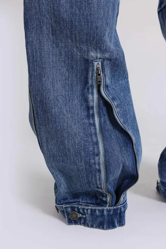 Zae baggy jeans met panelen en lage taille
