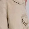 Zandkleurige cargoshorts