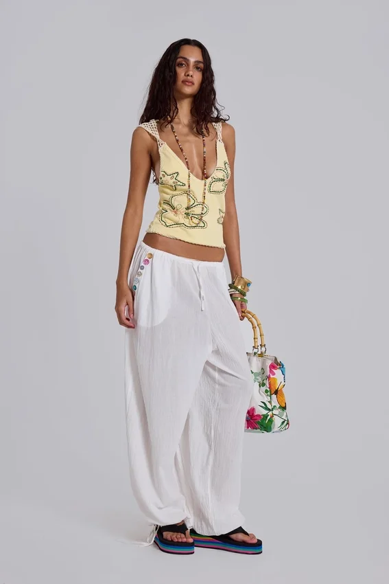 Livara ballonbroek met knopen