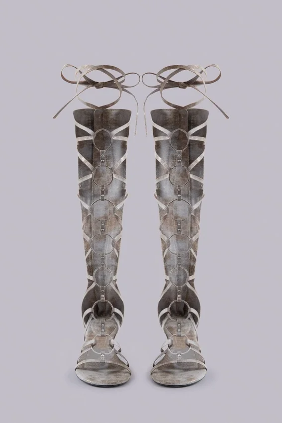 Zira gladiatorsandalen met hak