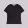 Zwart Mist-T-shirt met studs