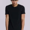 Zwart Mist-T-shirt met studs