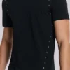 Zwart Mist-T-shirt met studs