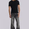 Zwart Mist-T-shirt met studs