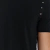 Zwart Mist-T-shirt met studs