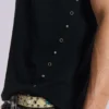 Zwart Mist-T-shirt met studs