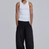 Zwarte baggy Monster Joggers met omgeslagen boorden