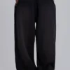 Zwarte baggy Monster Joggers met omgeslagen boorden