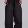 Zwarte baggy Monster Joggers met omgeslagen boorden