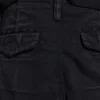 Zwarte Beach-cargoshorts met distressed-effect