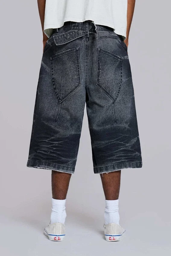 Zwarte Cinch Colossus-jeansshort