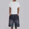 Zwarte Cinch Colossus-jeansshort