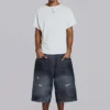 Zwarte Cinch Colossus-jeansshort