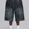 Zwarte Cinch Colossus-jeansshort