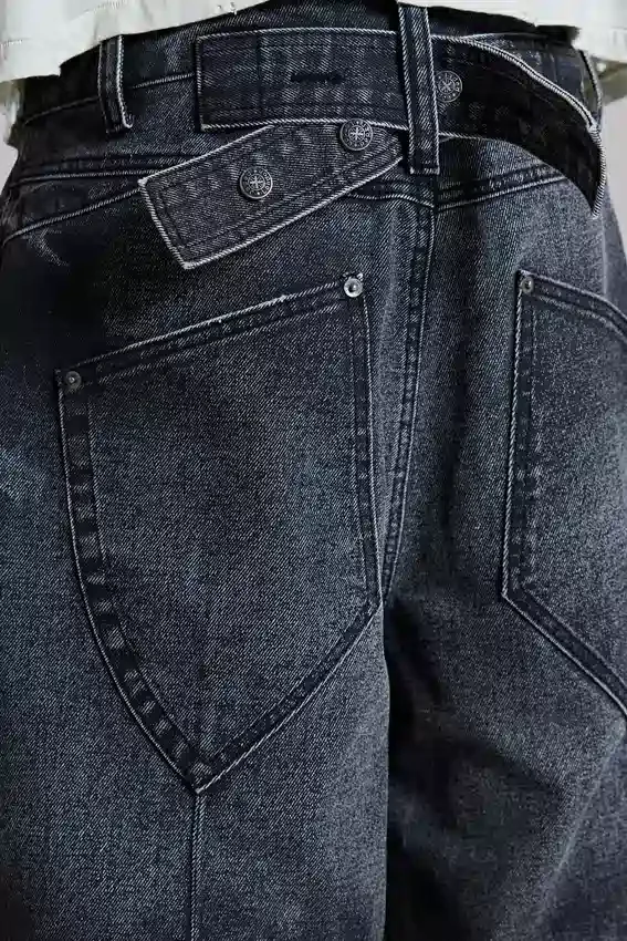 Zwarte Cinch Colossus-jeansshort