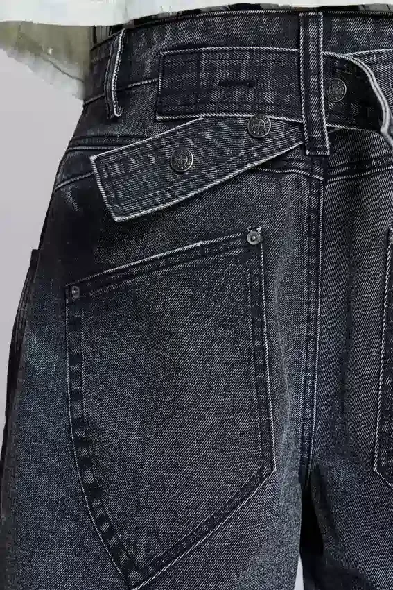 Zwarte Cinch Colossus-jeansshort