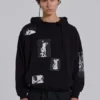 Zwarte Devoted Patch-hoodie