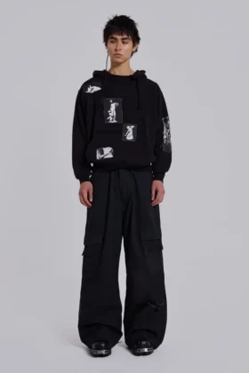 Zwarte Devoted Patch-hoodie