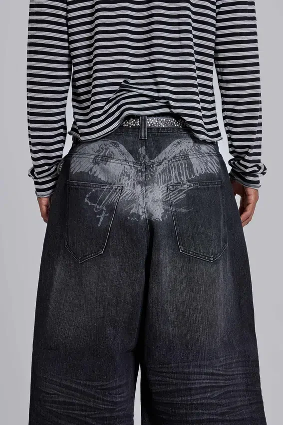 Zwarte Falcon XL Colossus Jeans