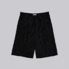 Zwarte Goliath-baggy-short met krijtstreep