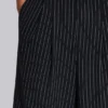 Zwarte Goliath-baggy-short met krijtstreep