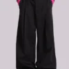 Zwarte Goliath-pakbroek met studs