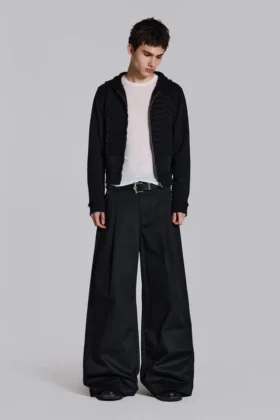 Zwarte Goliath-pakbroek met studs