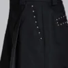 Zwarte Goliath-pakbroek met studs