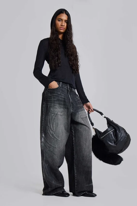 Zwarte Jewel Blade XL Colossus Jeans