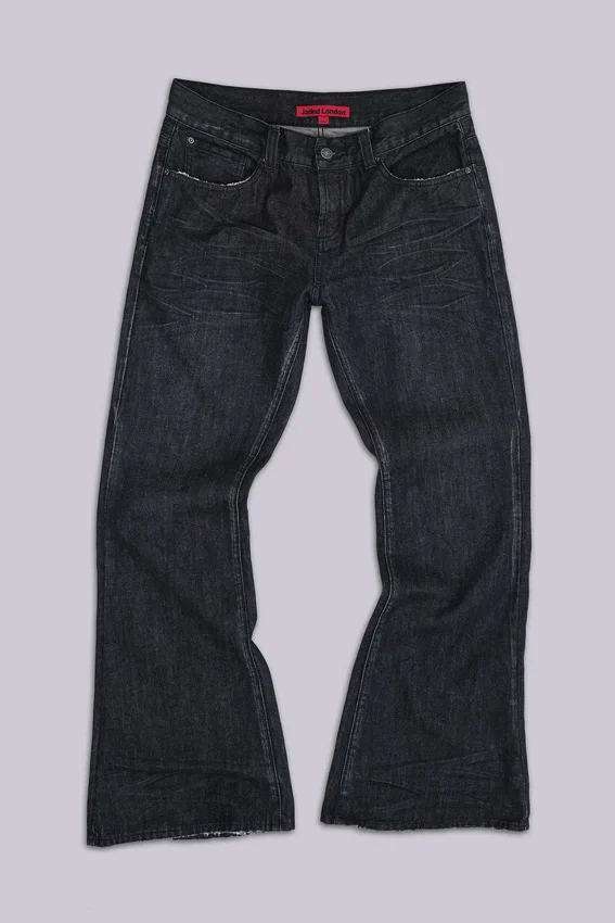 Zwarte Jude Bootcut-Jeans