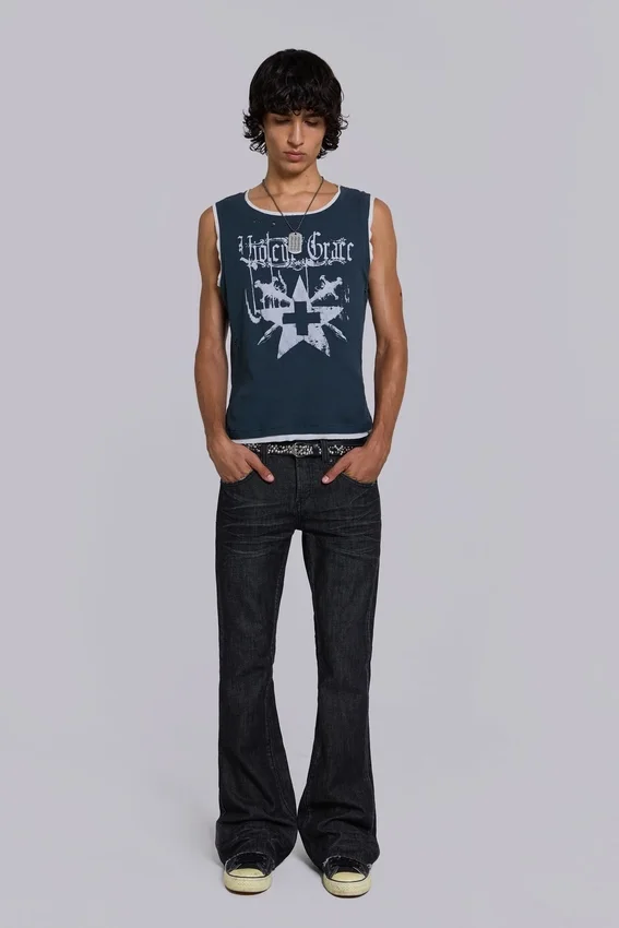 Zwarte Jude Bootcut-Jeans