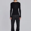 Zwarte Jude Bootcut-Jeans