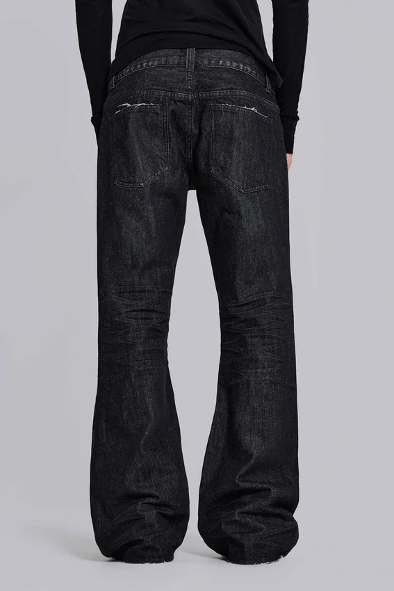 Zwarte Jude Bootcut-Jeans