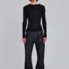 Zwarte Jude Bootcut-Jeans