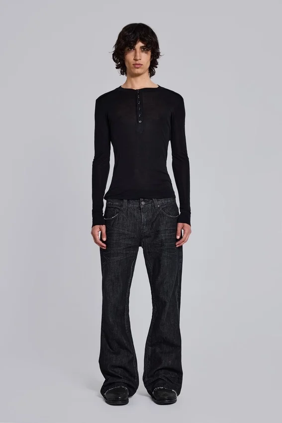 Zwarte Jude Bootcut-Jeans