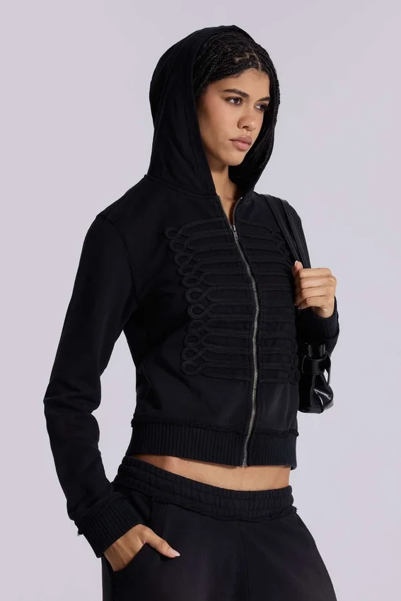 Zwarte Military Monster Hoodie