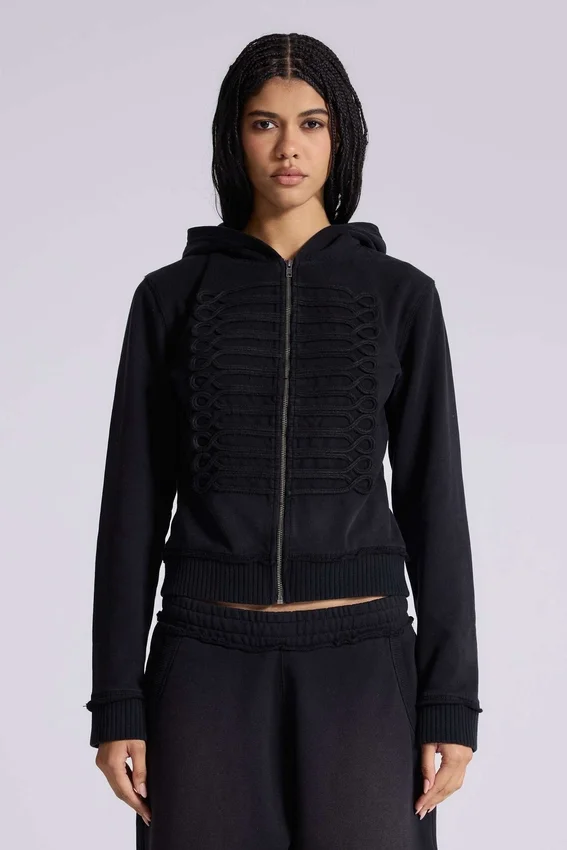 Zwarte Military Monster Hoodie