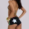 Zwarte No.13 voetbalminishorts