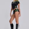 Zwarte No.13 voetbalminishorts