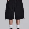 Zwarte Parachute Cargo Baggy-short