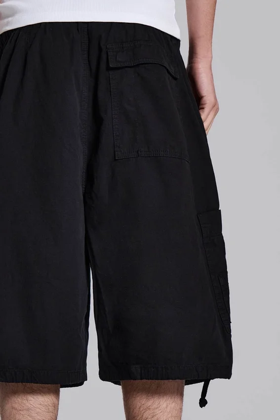 Zwarte Parachute Cargo Baggy-short