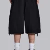 Zwarte Parachute Cargo Baggy-short
