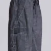 Zwarte Parachute Pants met oil-wash