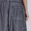 Zwarte Parachute Pants met oil-wash
