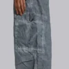Zwarte Parachute Pants met oil-wash