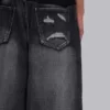 Zwarte Spike Airbrush XL gescheurde Colossus Jeans
