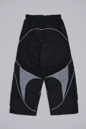 Zwarte Vapor-joggingbroek met panelen