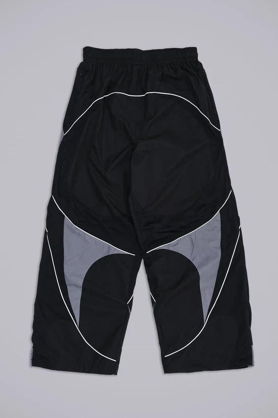 Zwarte Vapor-joggingbroek met panelen